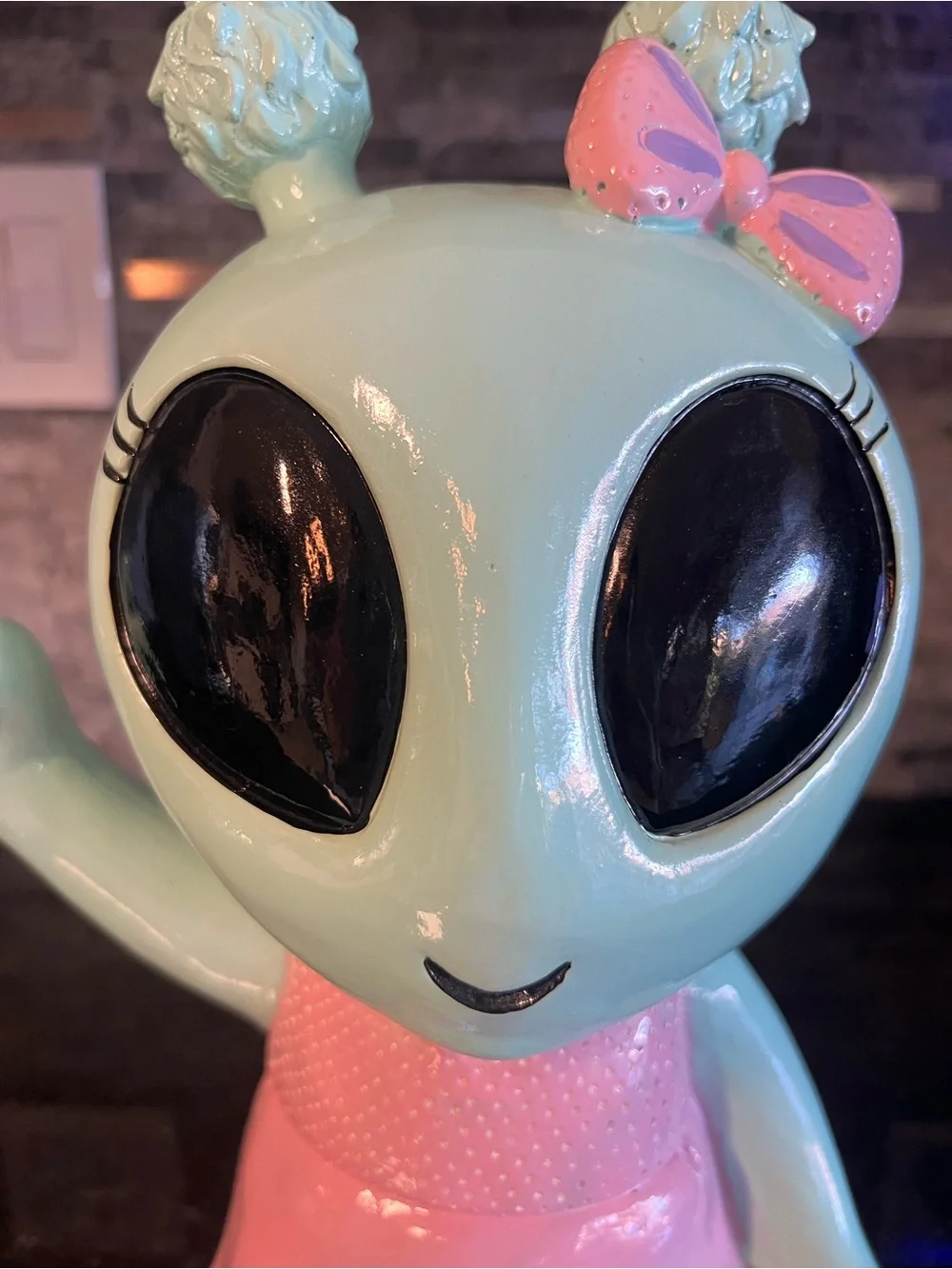 Pastel Toddler Girl ALIEN, Halloween Decor